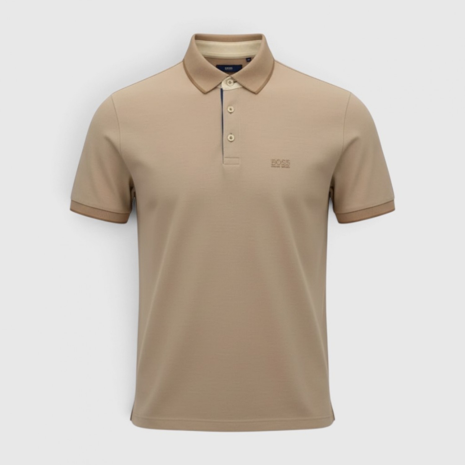 BOSS Ανδρικό Polo Μπλουζάκι Μπεζ / Pre-Owned